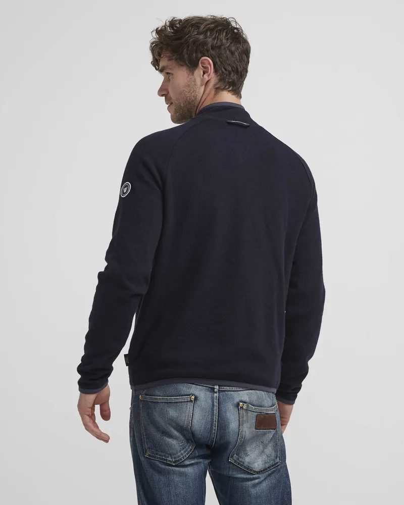 Holebrook Bengt T-Neck Windproof Jumper - Navy-1