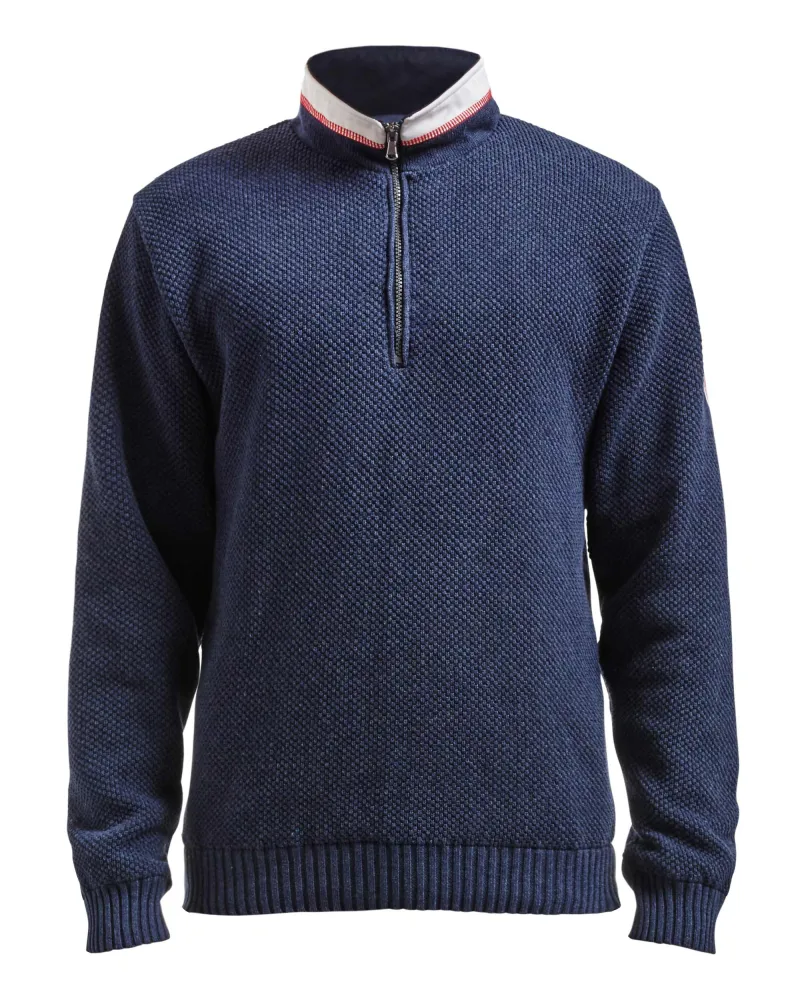 Holebrook Classic Windproof Sweater - Navy Melange SIZES XL + XXL ONLY-1
