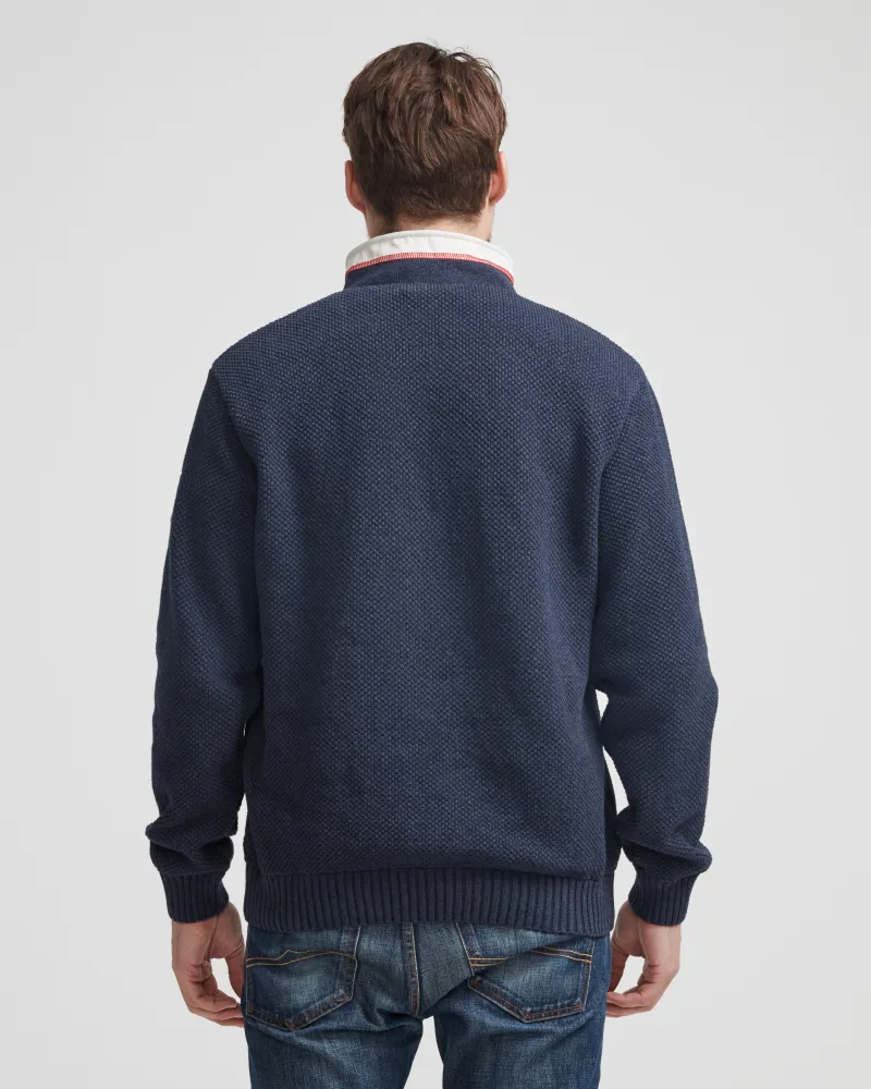 Holebrook Classic Windproof Sweater - Navy Melange SIZES XL + XXL ONLY-2