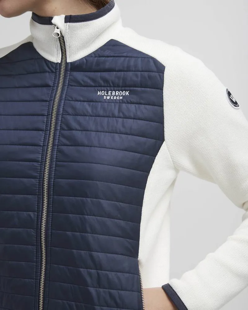 Holebrook Mimmi Windproof Jacket - Off White/ Navy-2