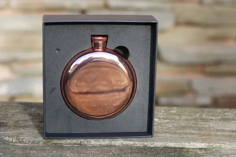 Sporting Saints Hip Flask - Rose Gold