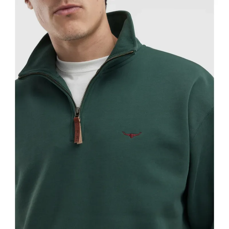 RMW Mulyungarie 1/4 Zip Sweatshirt - Pine-2