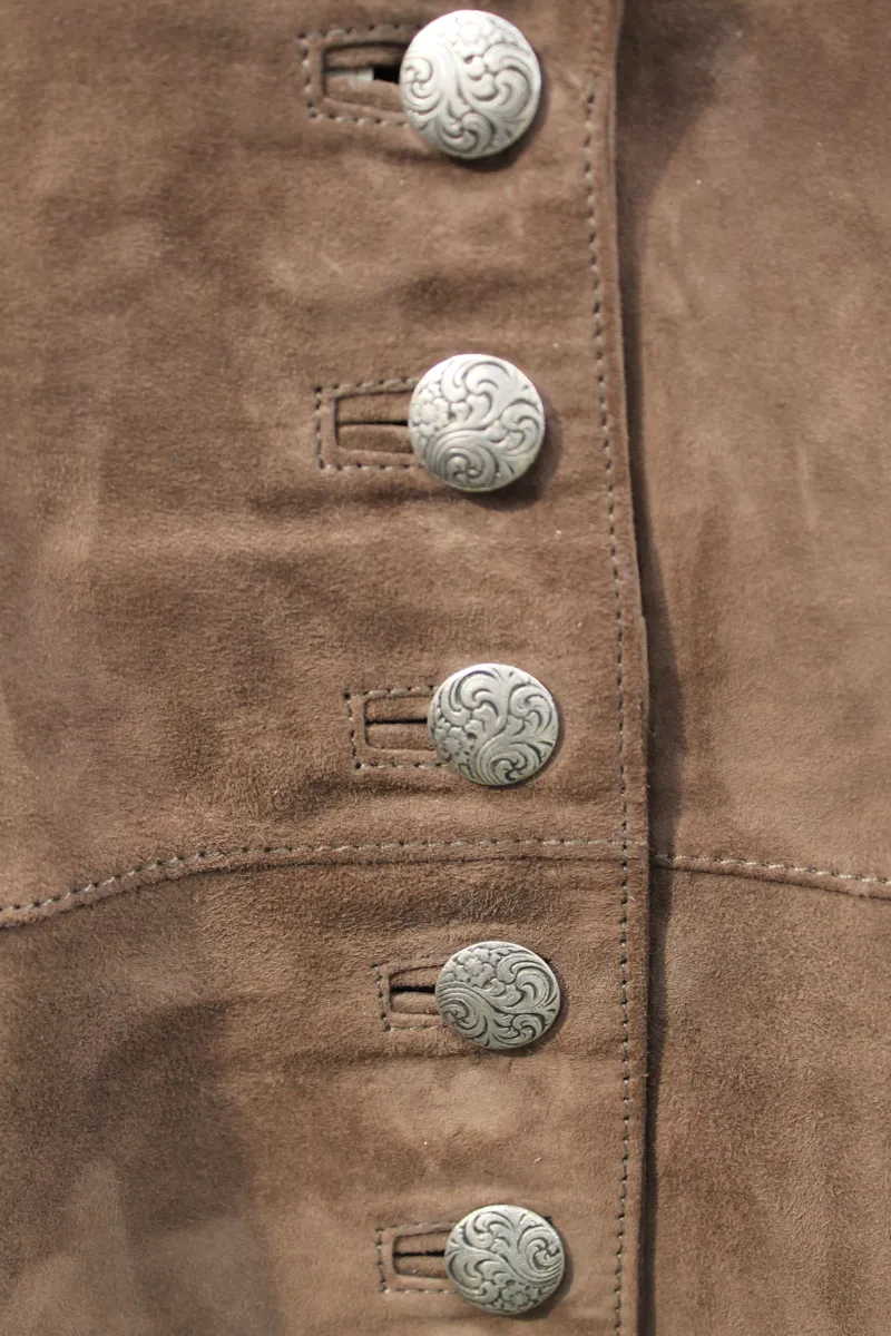 Anna Lascata Anna Suede Waistcoat - Tuffler-2