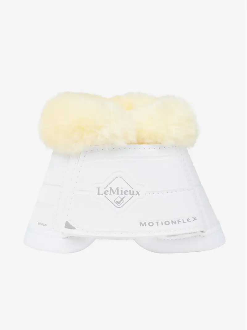 LeMieux Motionflex Over Reach Boot Fur Edge - White-2