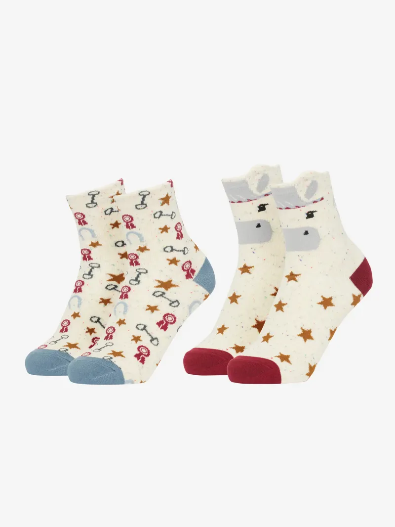 LeMieux Mini Character Socks -2 Pack - Show Pony