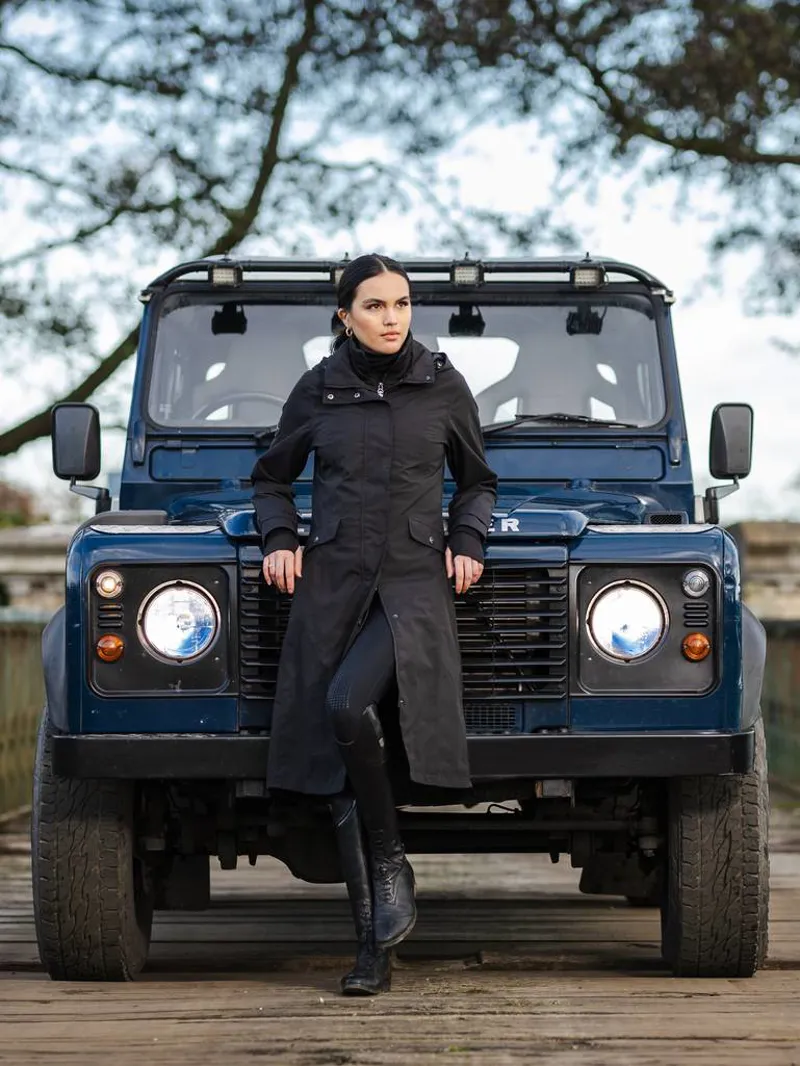 LeMieux Amelie Waterproof Lightweight Riding Coat - Black-1