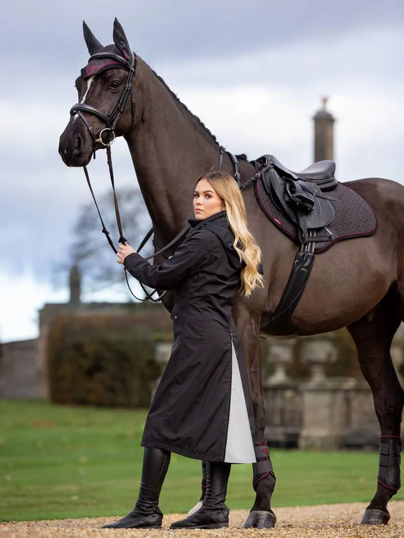 LeMieux Amelie Waterproof Lightweight Riding Coat - Black-2