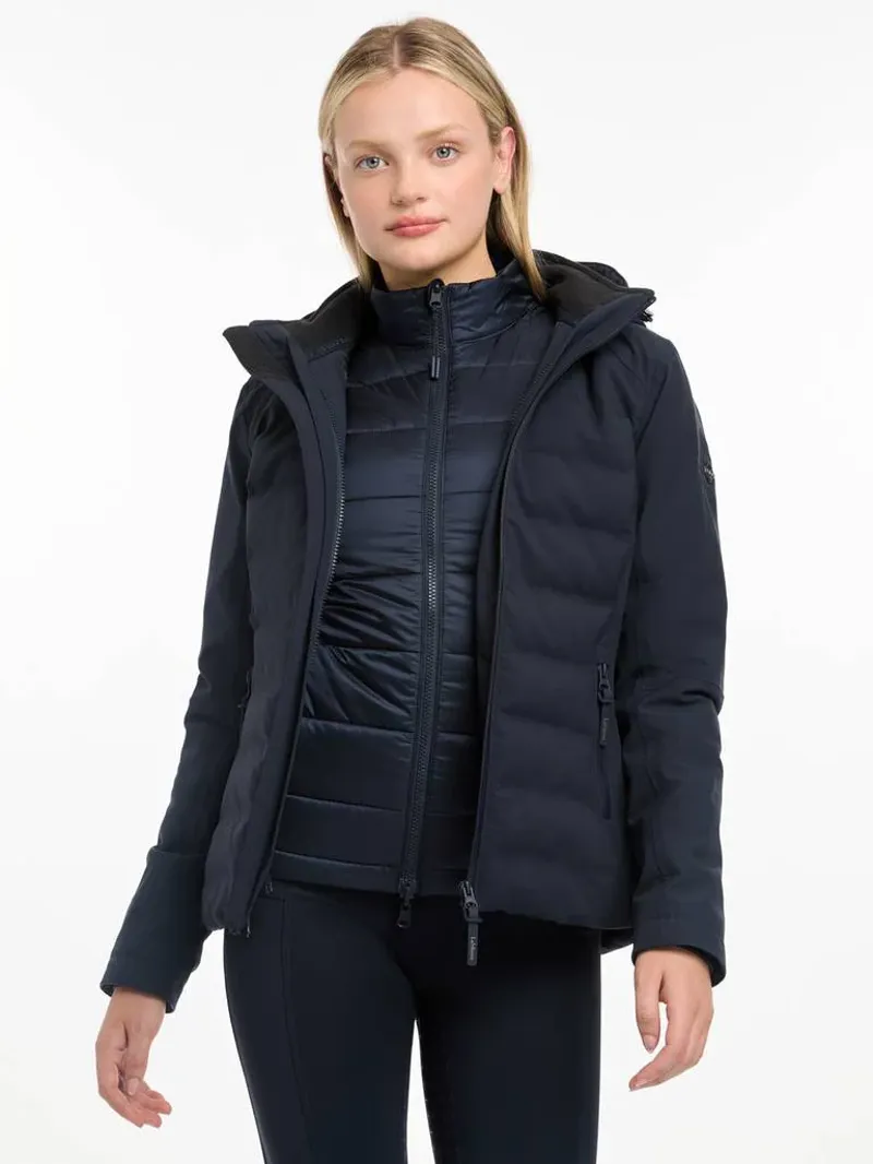 LeMieux Brooke Waterproof Hybrid Jacket - Navy-3