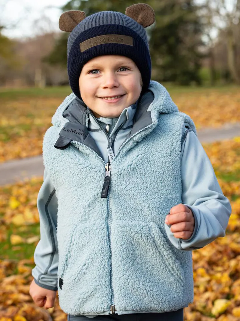 LeMieux Mini Bear Beanie - Petrol-4