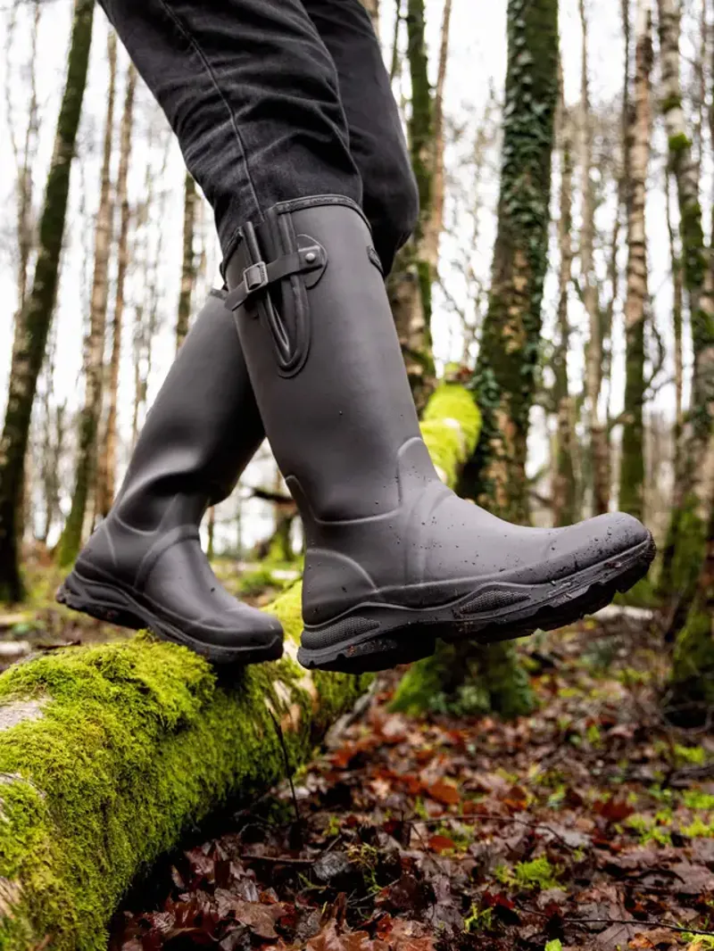 LeMieux Mens Ultra Stride Wellington Boots - Black-3