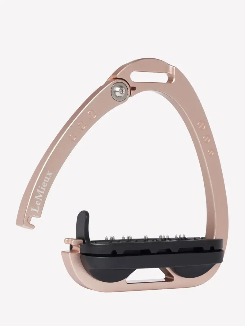 LeMieux Vector Balance Stirrup - Rose Gold-2