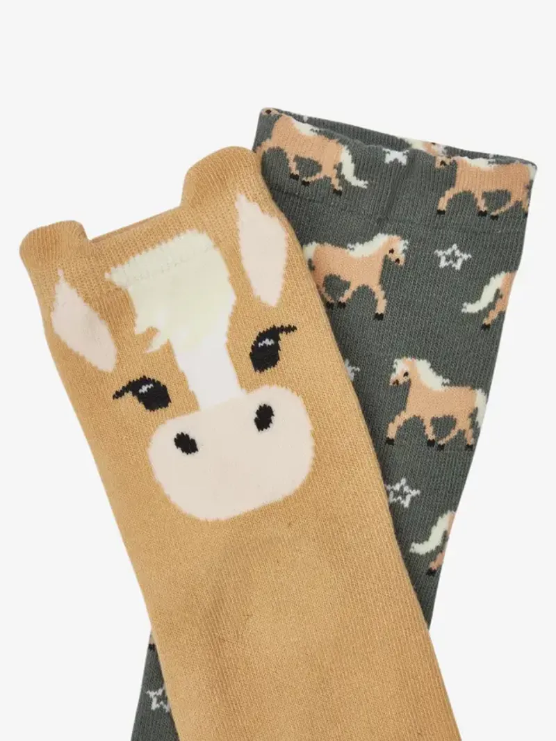 LeMieux Mini Character Socks 2 Pack - Rosemary-1