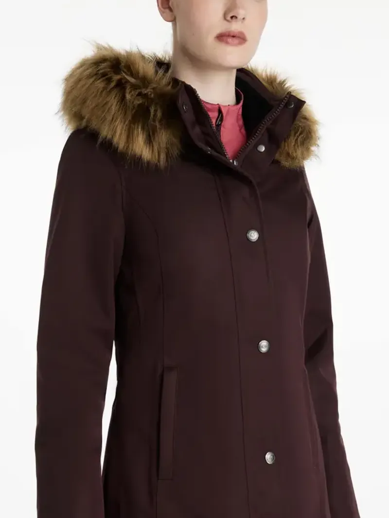 LeMieux Anya Waterproof Riding Coat - Damson-3