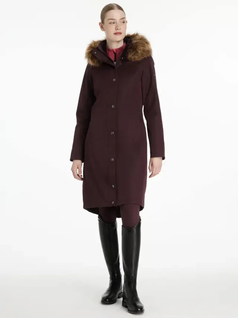 LeMieux Anya Waterproof Riding Coat - Damson