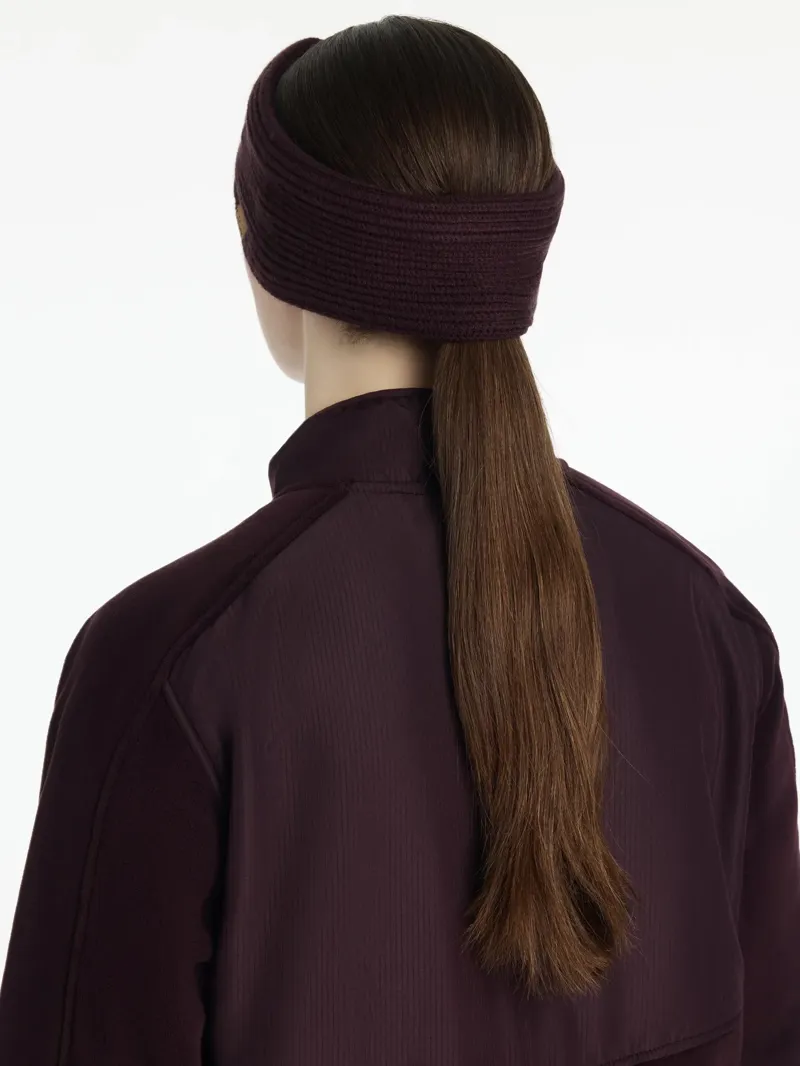 LeMieux Clara Rib Knot Headband - Damson-2