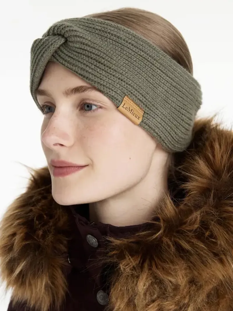 LeMieux Clara Rib Knot Headband - Rosemary