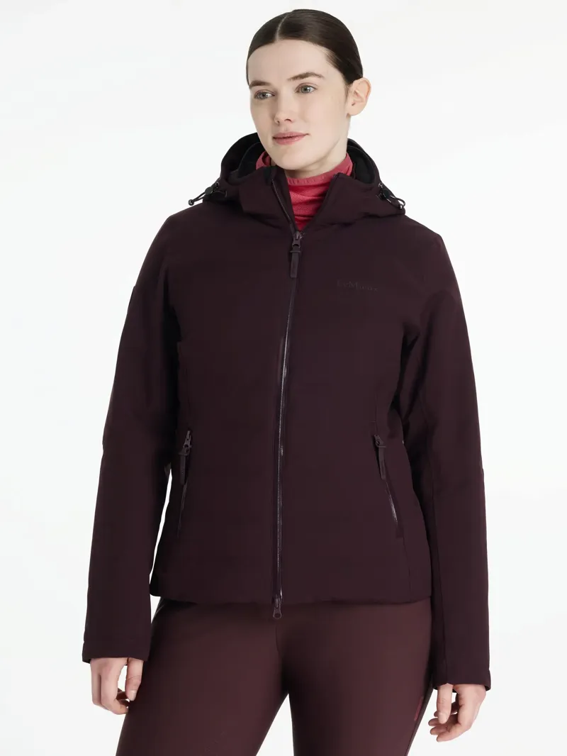 LeMieux Brooke Waterproof Hybrid Jacket - Damson-1