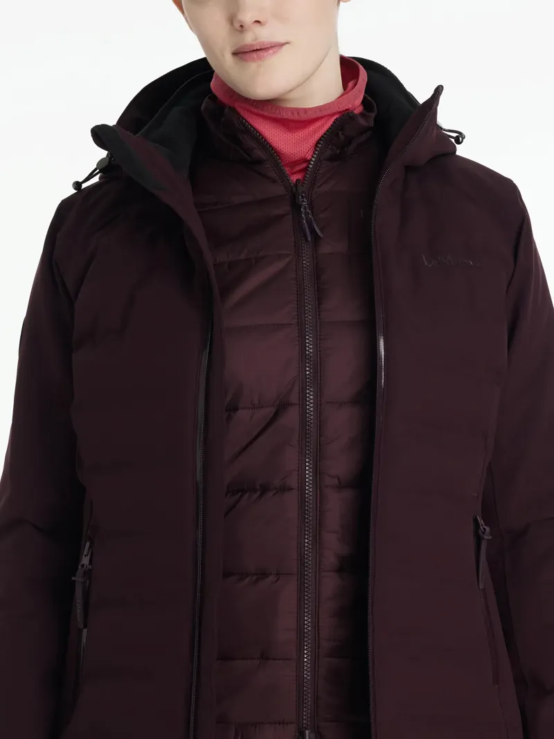 LeMieux Brooke Waterproof Hybrid Jacket - Damson-2