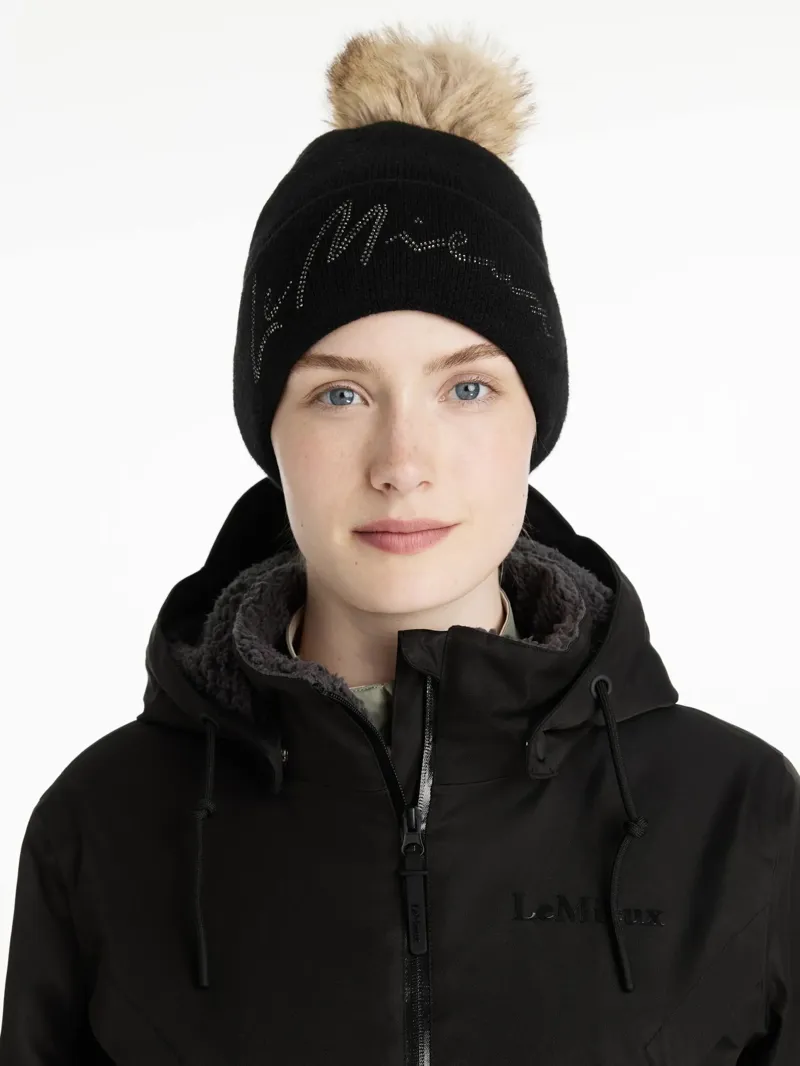 LeMieux Sparkle Beanie - Black-2