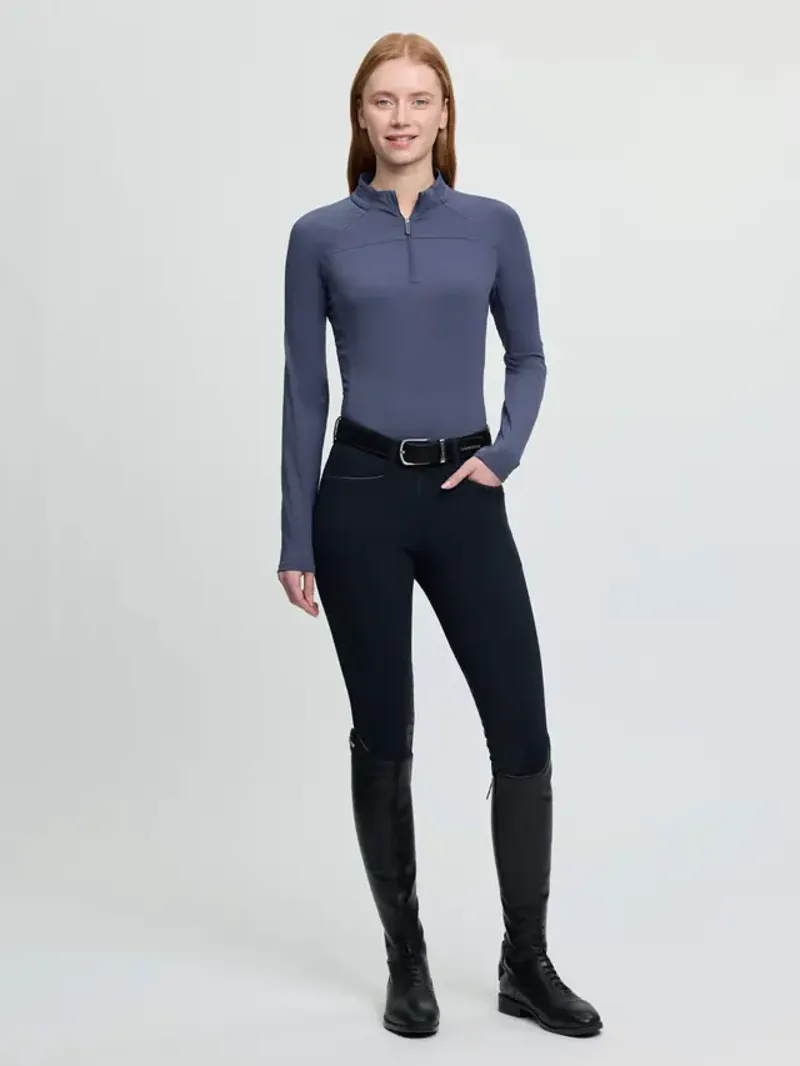 LeMieux Airflow Long Sleeve Base Layer - Shadow-1