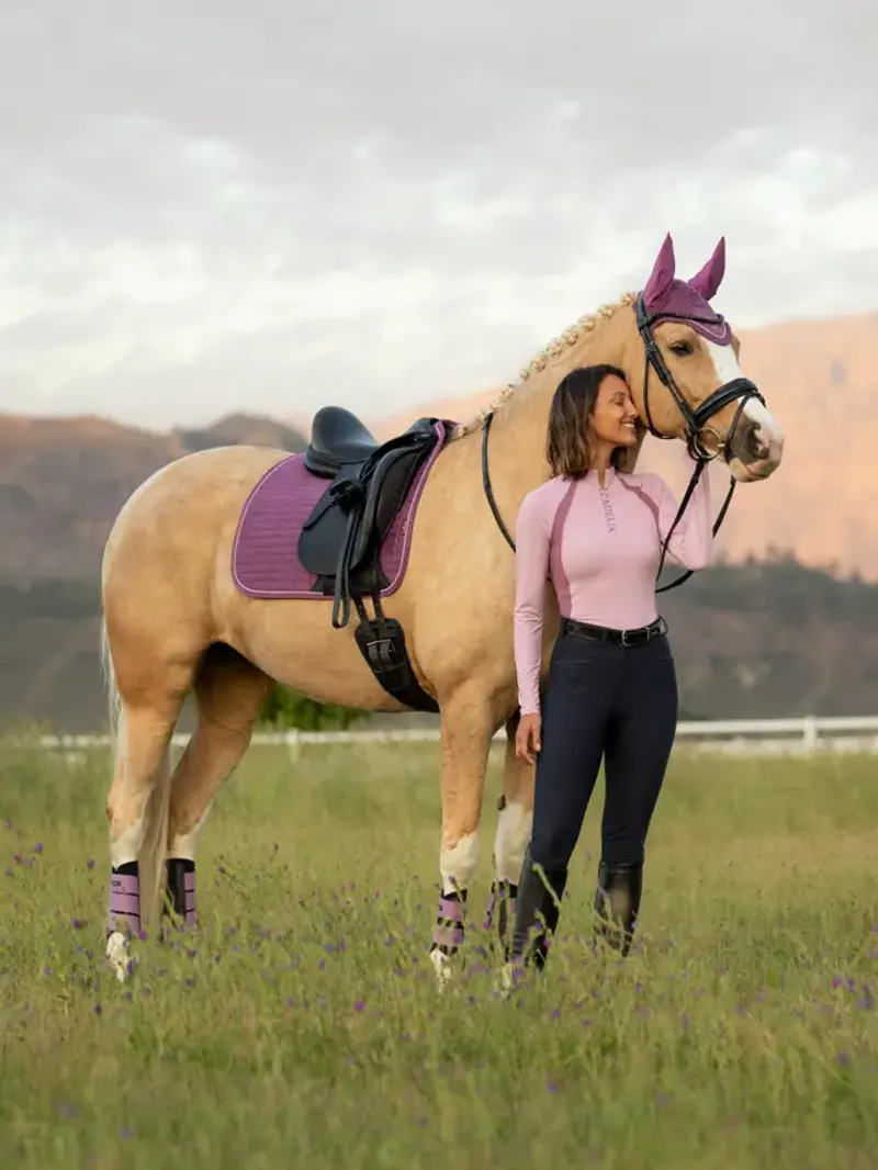 LeMieux Suede Dressage Square - Mallow-3