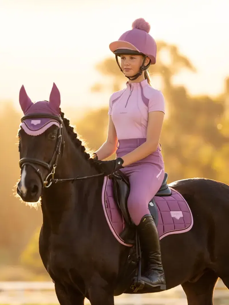 LeMieux Classique Pom Hat Silk - Mallow-2