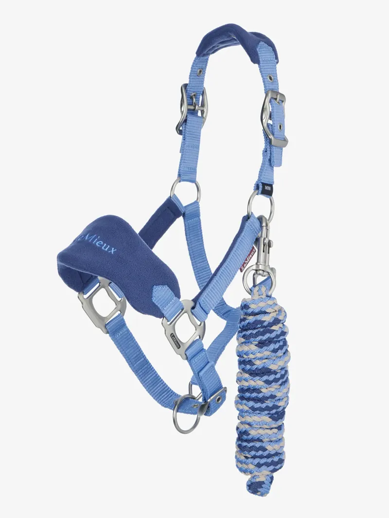 LeMieux Mini Vogue Headcollar and Leadrope - Powder Blue