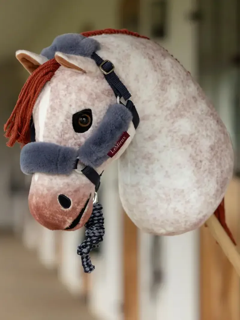 LeMieux Hobby Horse Comfort Headcollar and Leadrope - Navy-1