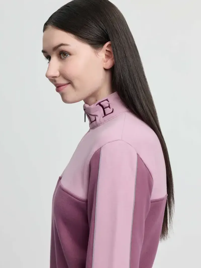 LeMieux Young Rider Cropped Kate Quarter Zip - Mallow-3