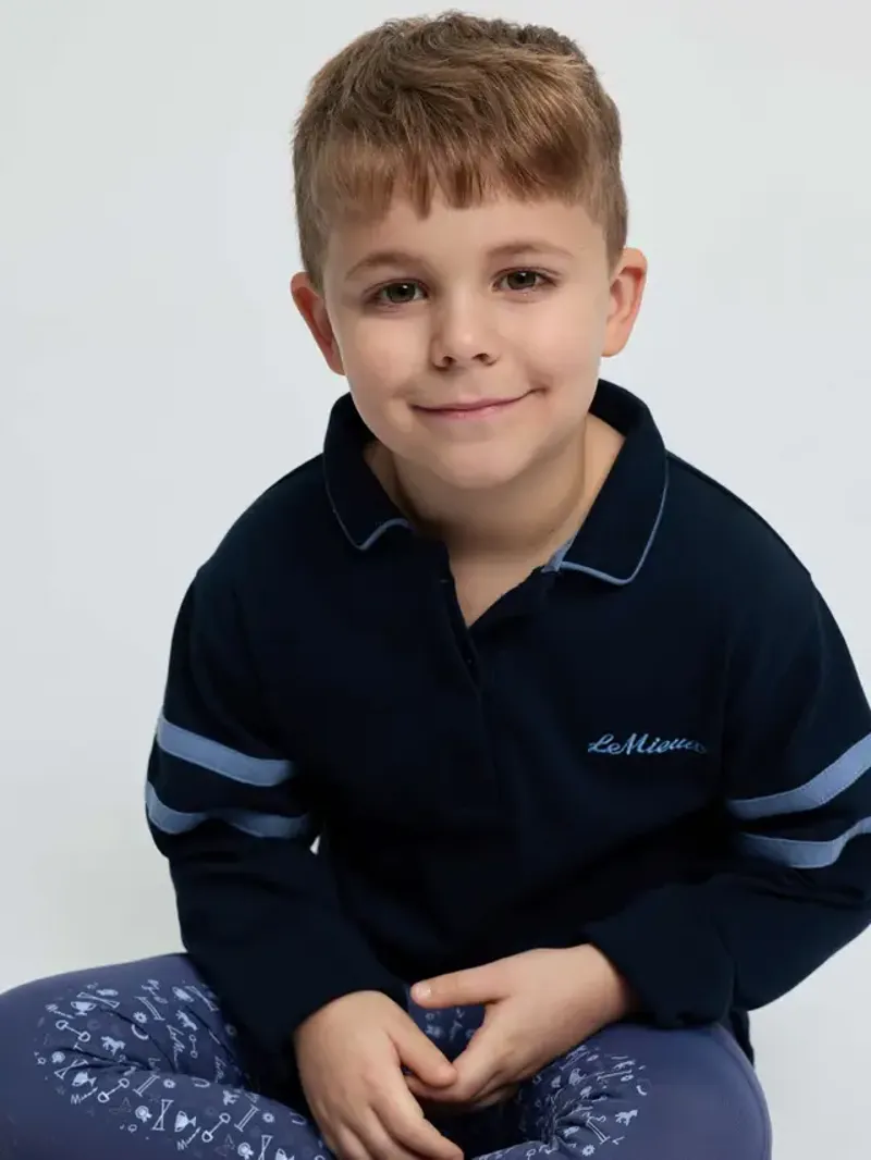 LeMieux Mini Robbie Rugby Shirt - Navy-3