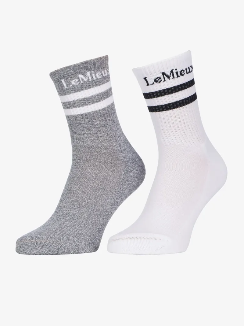 LeMieux Crew Socks - White