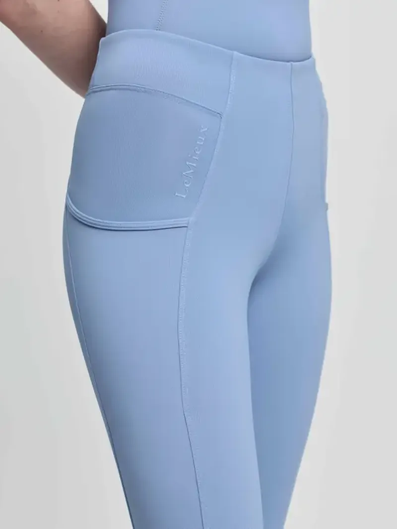 LeMieux Young Rider Orla Pull On Breech - Powder Blue-3