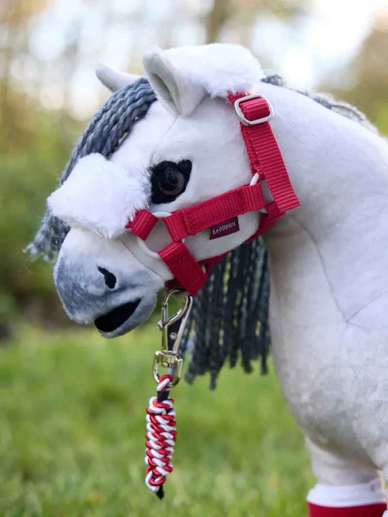 LeMieux Toy Pony Christmas Headcollar and Leadrope - Red-1