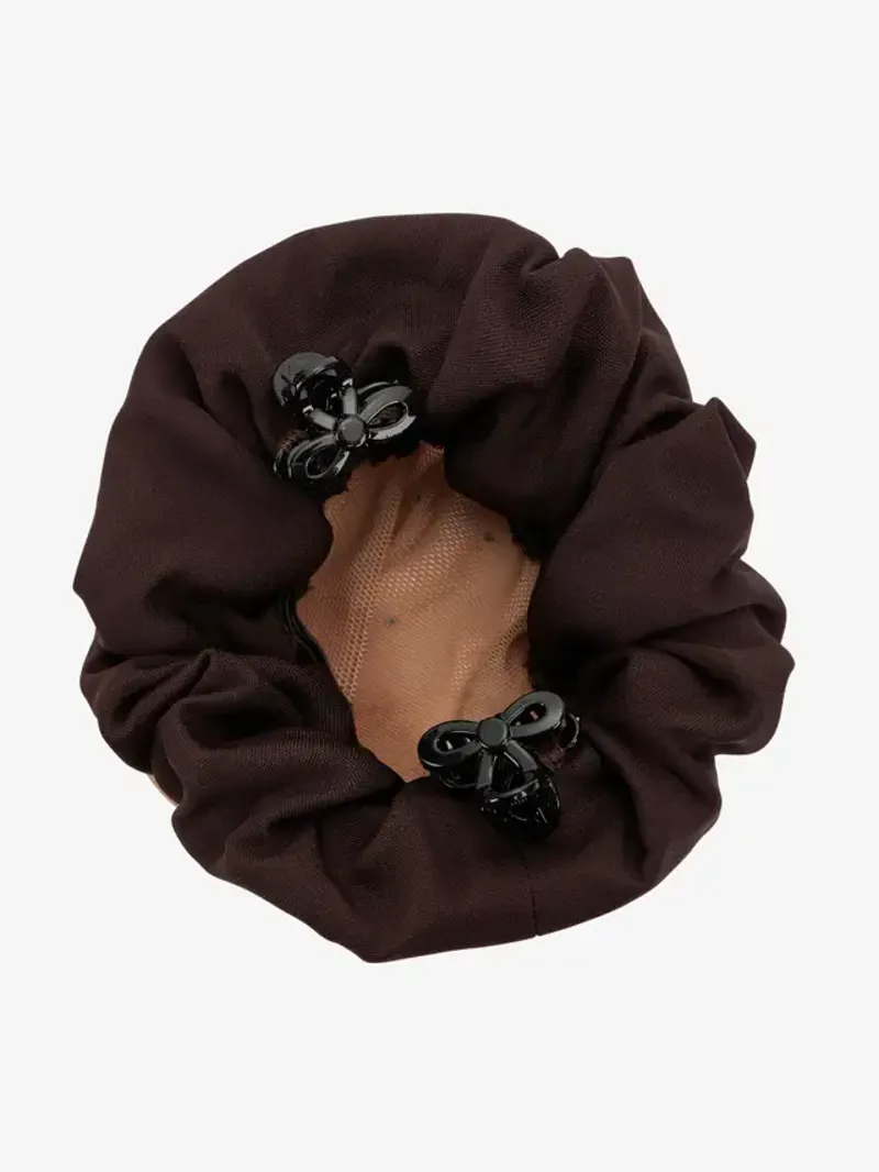 LeMieux Scrunchie With Crystal Hair Net Brown/ Blonde-1