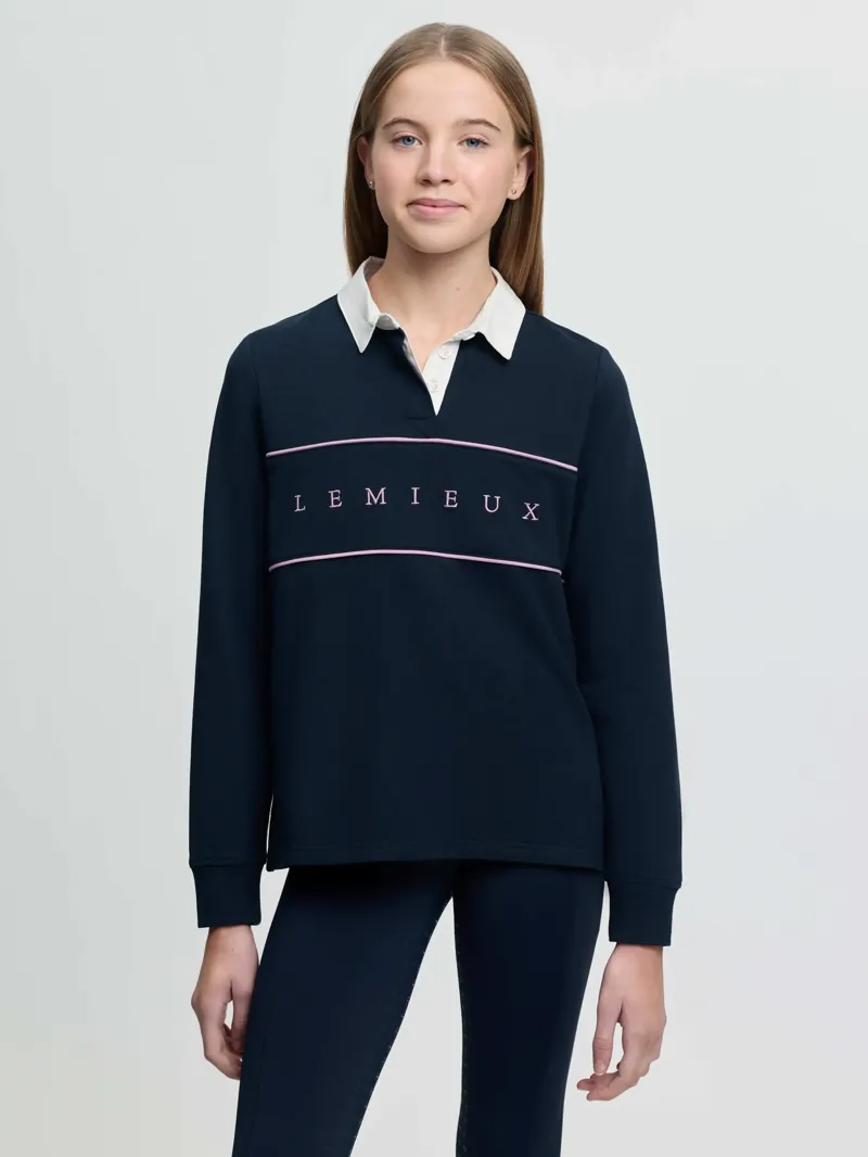 LeMieux Young Rider Riley Rugby Shirt - Navy