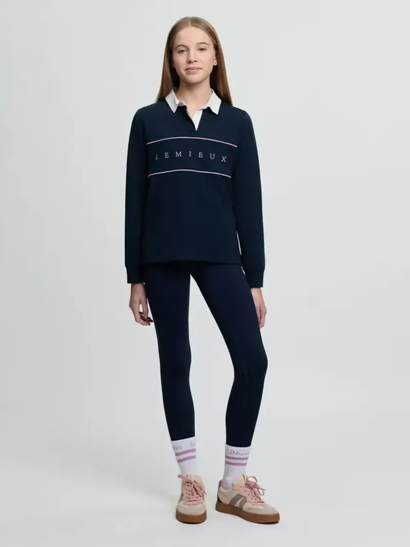 LeMieux Rochelle Rugby Shirt - Navy-3