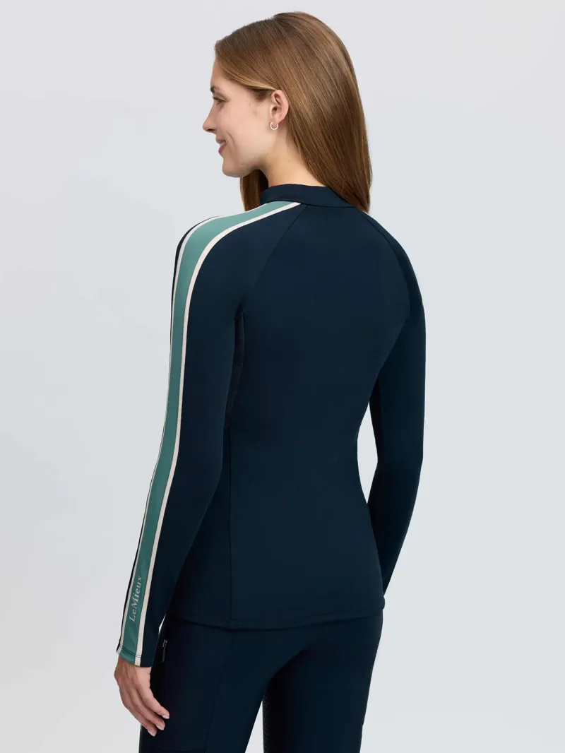 LeMieux Talia Turtle Neck Base Layer - Navy-2