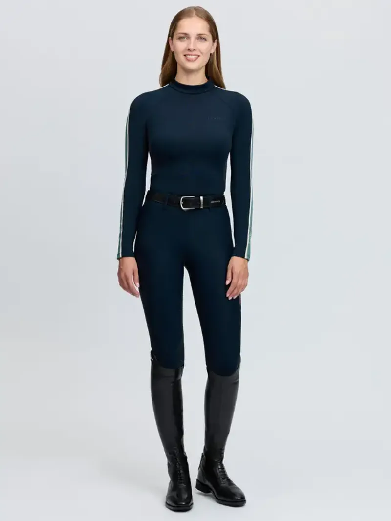 LeMieux Talia Turtle Neck Base Layer - Navy-4