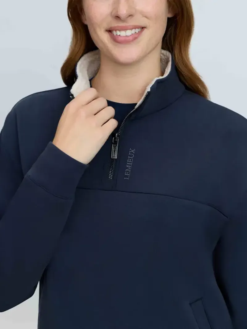 LeMieux Scarlet Quarter Zip Sweat - Navy-2