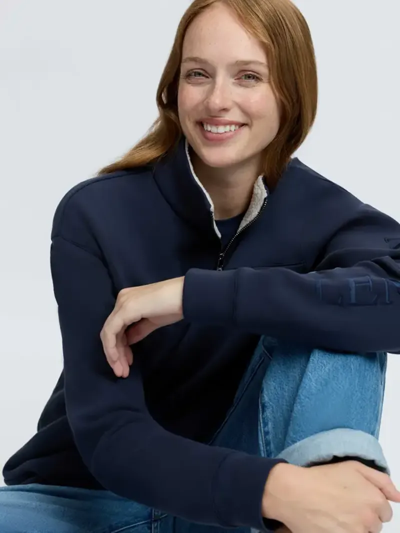 LeMieux Scarlet Quarter Zip Sweat - Navy-3