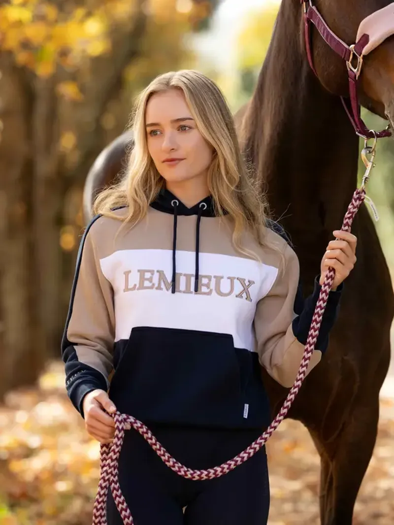 LeMieux Kadie Colour Block Hoodie - Navy-1