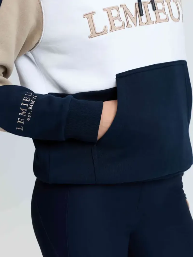 LeMieux Kadie Colour Block Hoodie - Navy-3