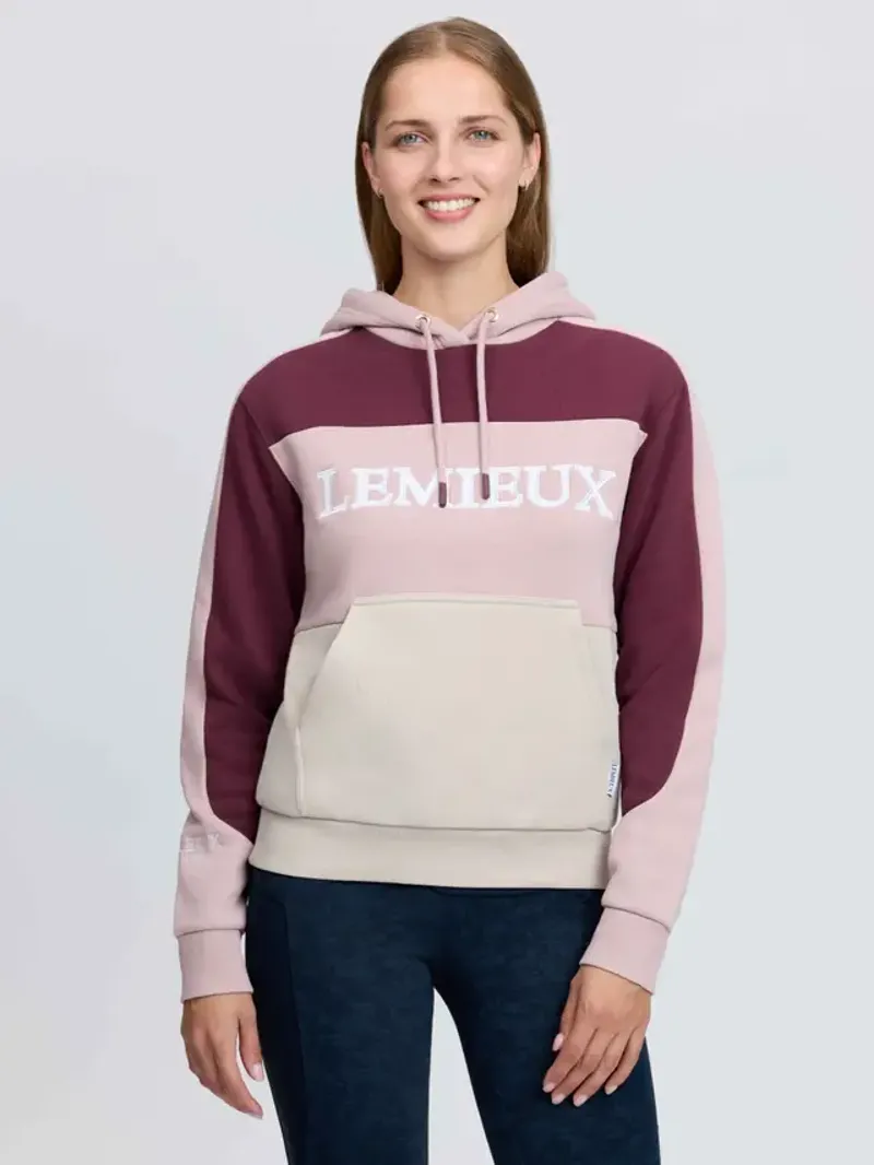 LeMieux Kadie Colour Block Hoodie - Wild Rose