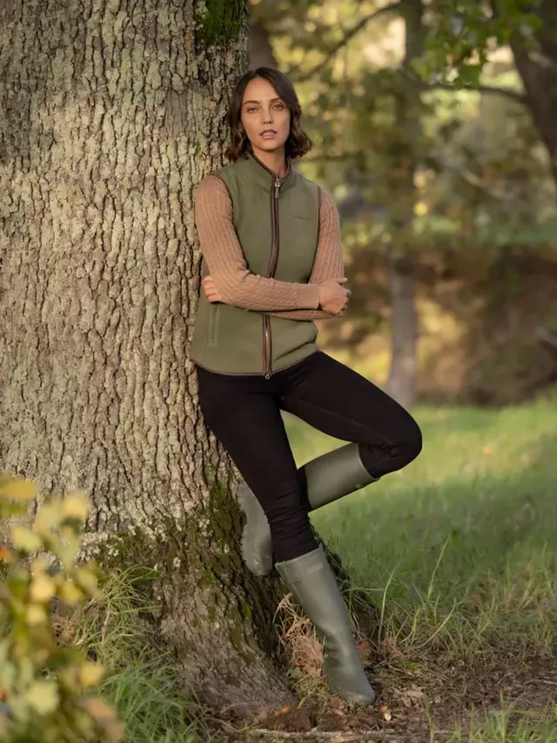 LeMieux Frankie Fleece Gilet - Willow Green-1