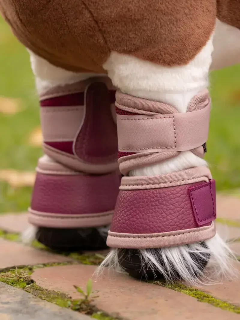 LeMieux Toy Pony Mesh Brushing Boots - Blackberry -1