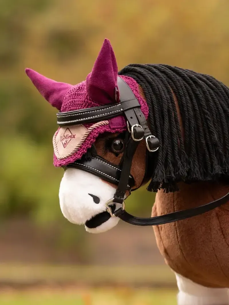 LeMieux Toy Pony Fly Hood - Blackberry -1