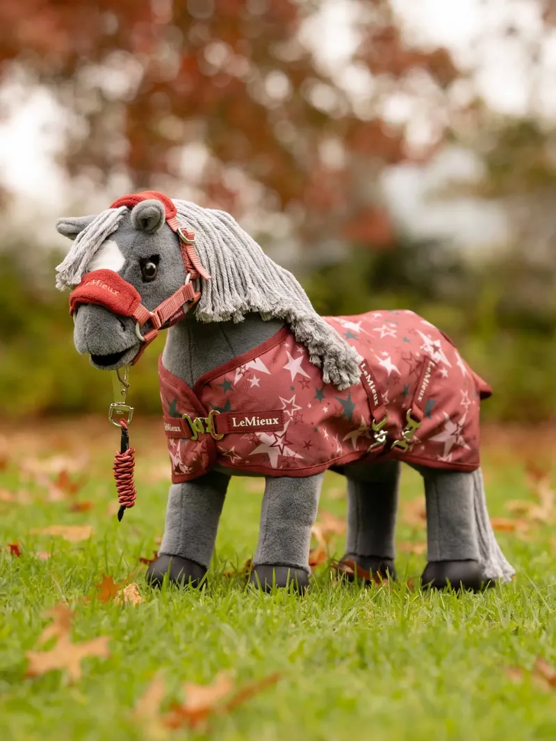 LeMieux Toy Pony Printed Turnout Rug - Spiced Earth-1
