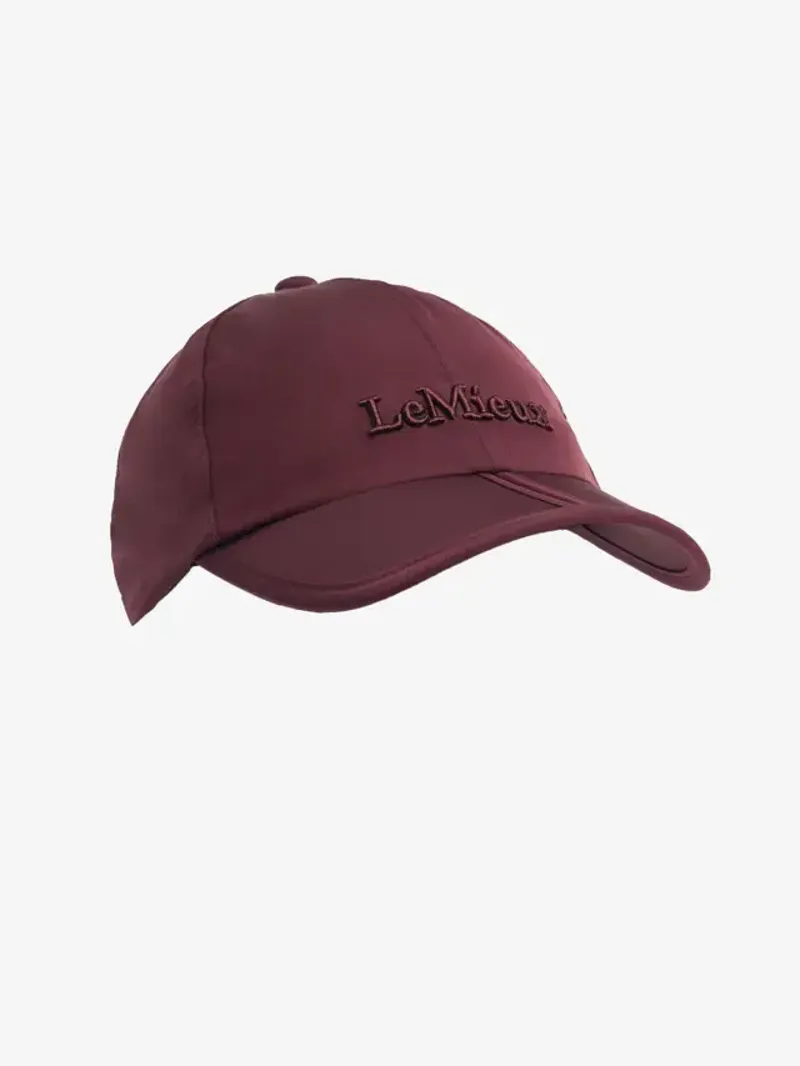 LeMieux X Sealskinz Waterproof Foldable Peak Cap - Burgundy-1