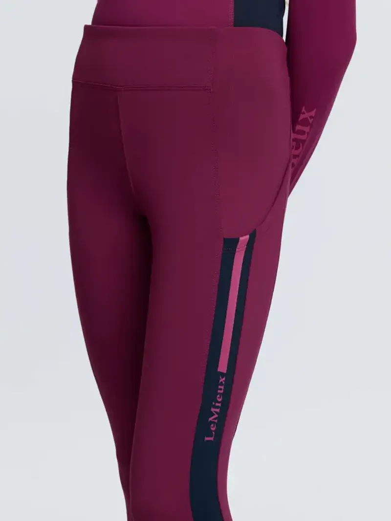 LeMieux Young Rider Orla Pull Ons - Blackberry-2
