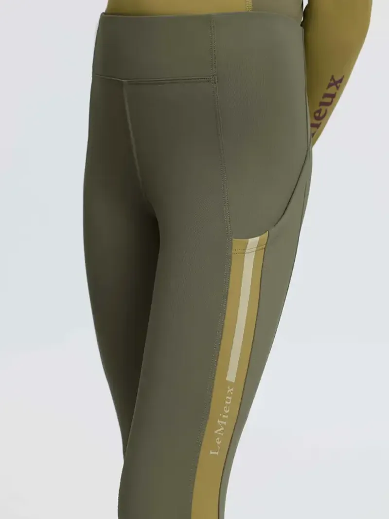 LeMieux Young Rider Orla Pull Ons - Willow Green-2